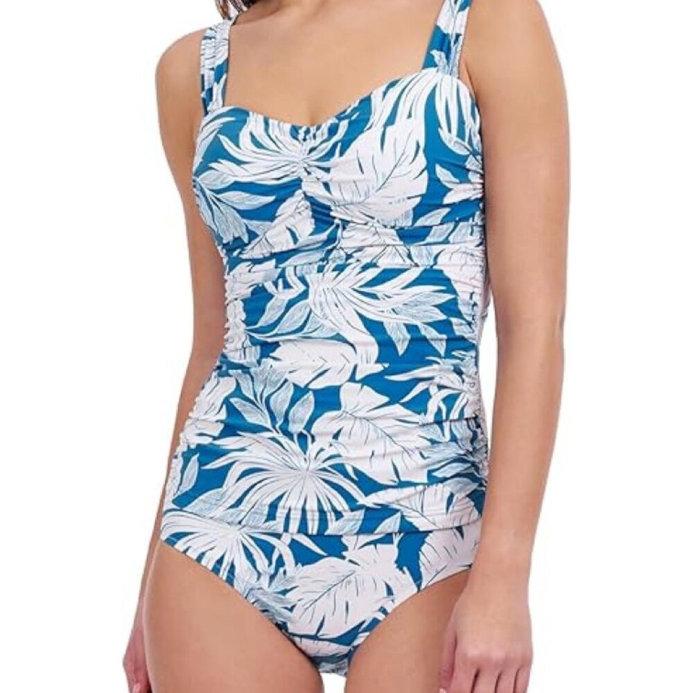 Profile by Gottex Malaya Sweetheart Underwire D-Cup Wide Strap One Piece 34D NWT